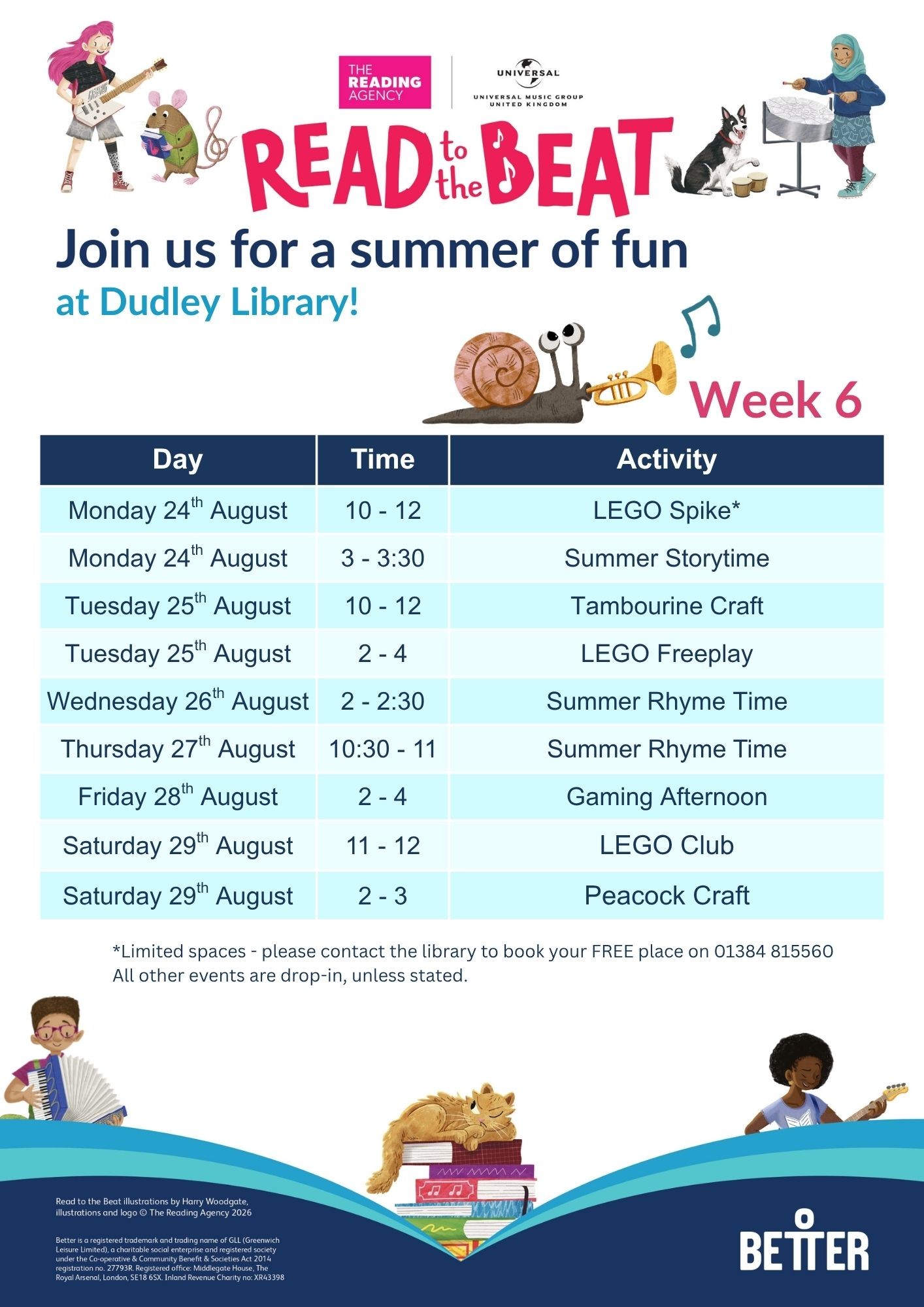 Dudley Library - Summer Reading Challenge 24-29 August 2026